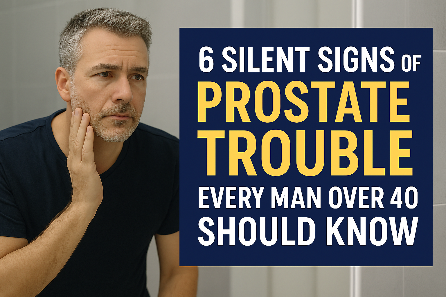 silent signs of prostate problems,
